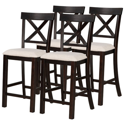 6-Piece Counter Height Dining Table Set For Dining Room