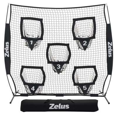 Football Throwing Net Quarterback Training Equipment with 5 Target Pockets
