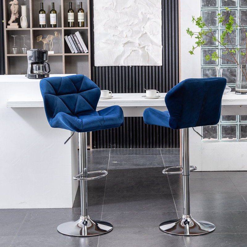 Ensemble de 2 tabourets de bar Velvet Diamond
