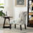 Volia Capa Print Fabric Armless Contemporary Accent Chair-787653006