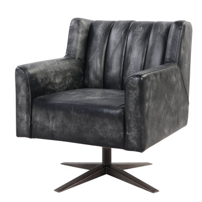 Chaise de bureau pivotante H 33 po avec base 4 étoiles Innes