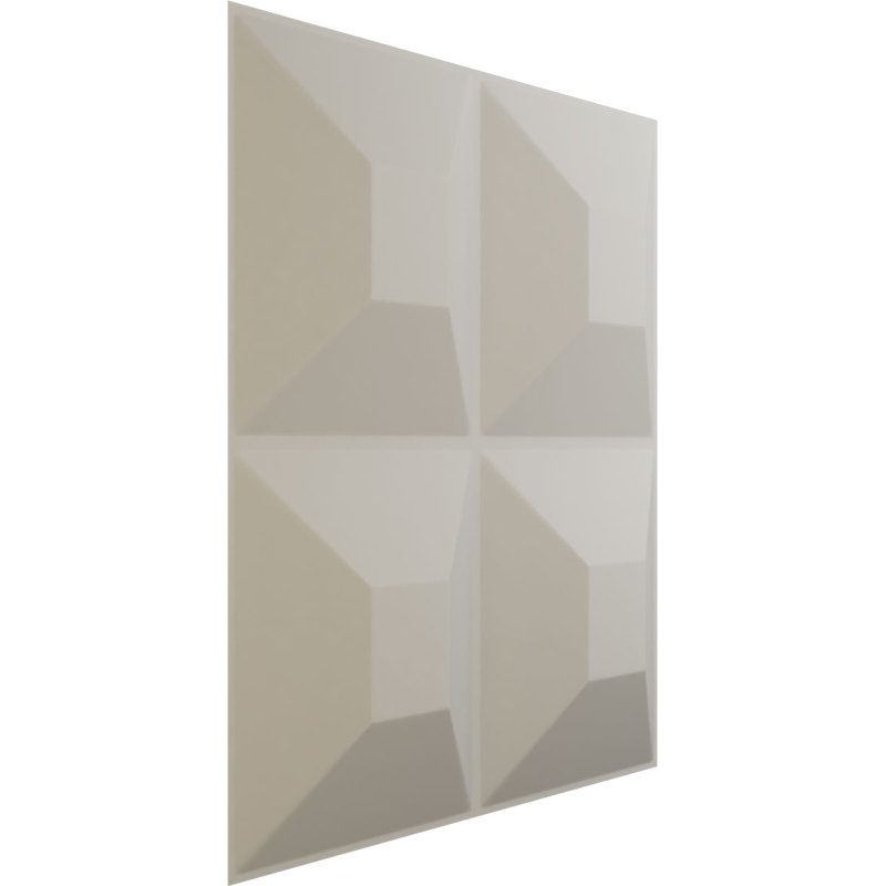 Panneau mural 3D décoratif EnduraWall Foster, Blanc fleur satiné UltraCover