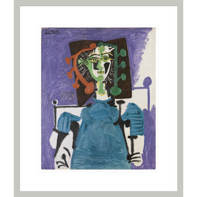 «Sitting Woman» par Pablo Picasso, impression giclée sur cadre