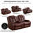 Tiana 73.5" Power Recliner With Middle Console,led Lighting Loveseat-68413983