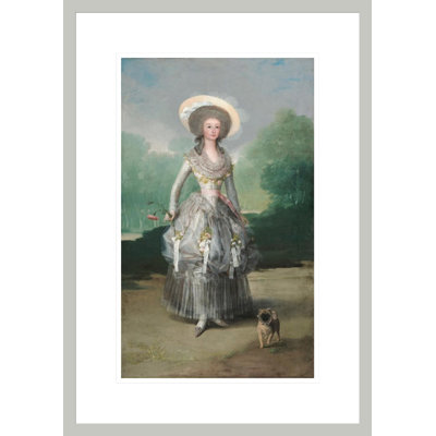 The Marquesa de Pontejos by Francisco de Goya -Framed Giclee Print