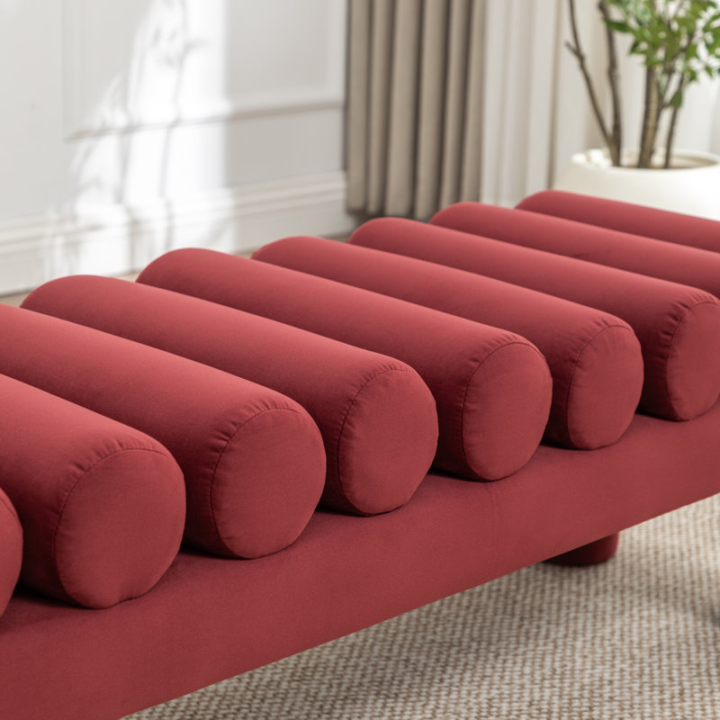 Banc rembourré Alric, Red