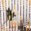 Faux Wood Semi Sheer Door Curtain
