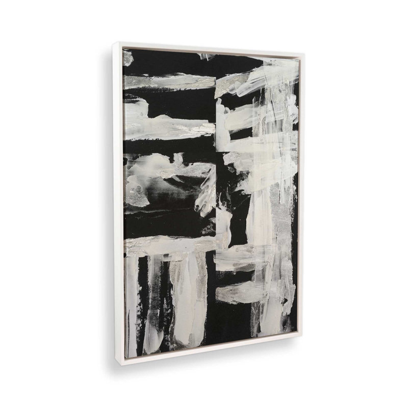 Structural Dissonance II by Melissa Wang Canvas Art Print, Floater Framed Print without Mat Canvas, 48" H x 32" W, White