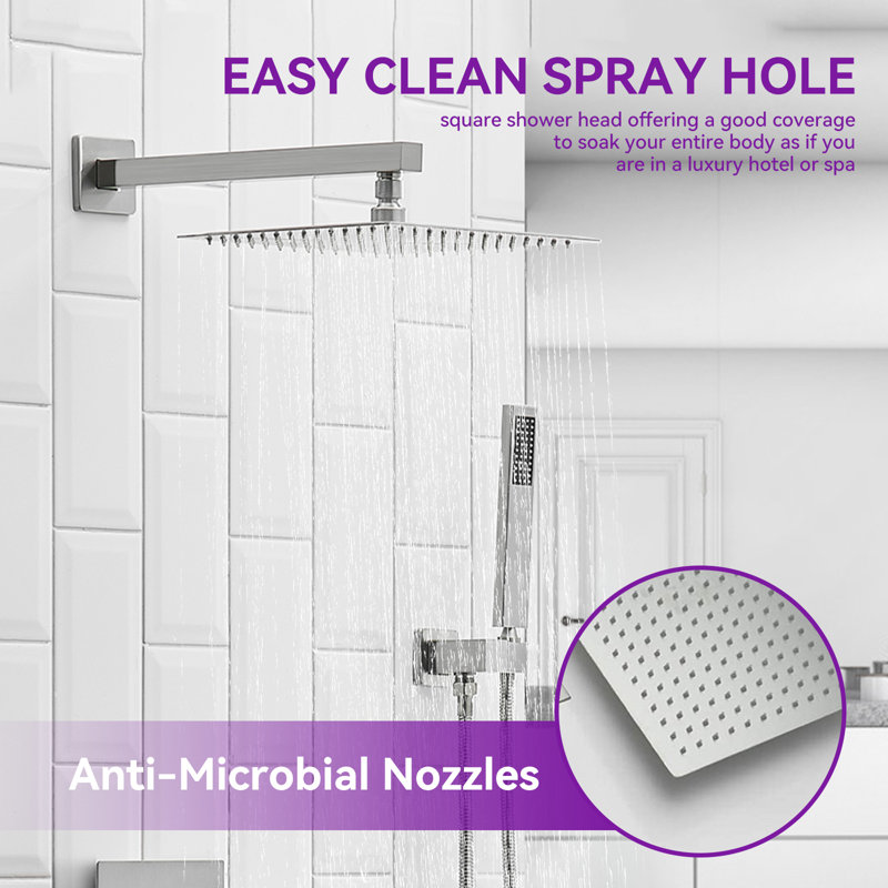 All-In-One Kit with Rough in-Valve, Brushed Nickel