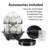 Hamilton Beach® 3-in-1 Egg Cooker with 14 Egg Capacity for Hard-Boiled Eggs, Poached Eggs and Omelets