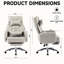 Chaise de bureau confortable en cuir résistant et pliable avec fonction de travail ergonomique réglable-1609349238