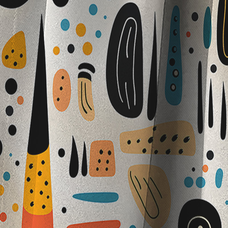 Rideau géométrique occultant en argile Clay Clay, L 52 po x L 84 po