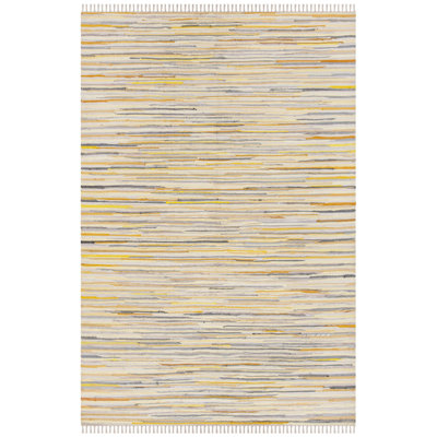Burkett Rug Hand Woven Cotton Abstract Rug