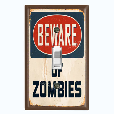 Plaque murale d'interrupteur à bascule Zombie