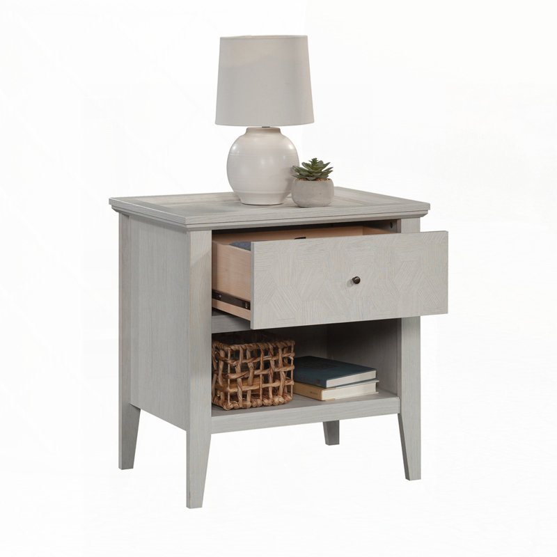 Table de chevet, finition blanche