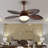 Radele 52'' Ceiling Fan with LED Lights