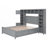 Wooden Bed With All-In-One Cabinet And Shelf-341904050