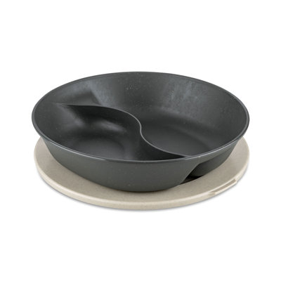 Connect Separee dinner plate with lid, plastic-wood mix, 1.5 L