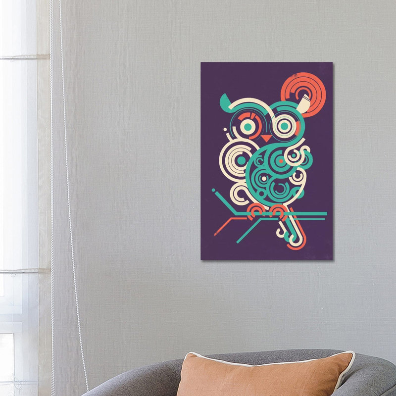 Owl 2.0 by Jay Fleck - Wrapped Canvas Print, 66.04 cm H x 45.72 cm W x 1.91 cm D
