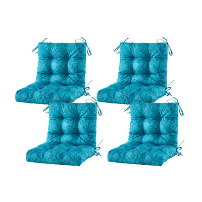Bay Isle Home™ 4 - Piece Outdoor Seat/Back Cushion