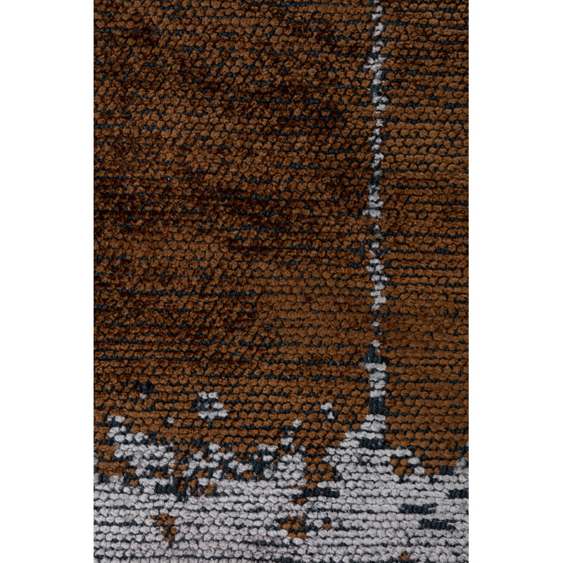 Rapture Gray/Brown Abstract Luxury Area Rug, Rectangle 7'10" x 11'2"
