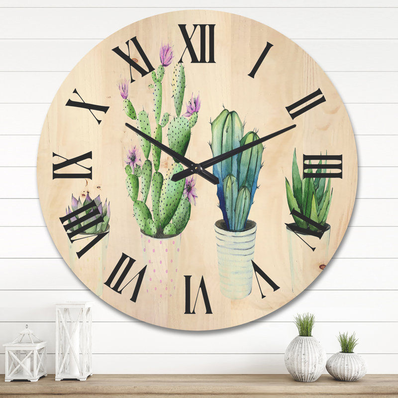 Horloge murale Cactus, Grand