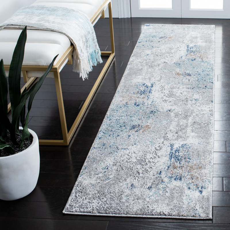 Aston Performance Abstract Rug, Runner 2' x 8'