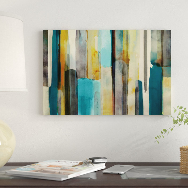 « tissé », reproduction sur toile, H 26 po x l 40 po x P 1,5 po, Toile tendue, Pas de tapis