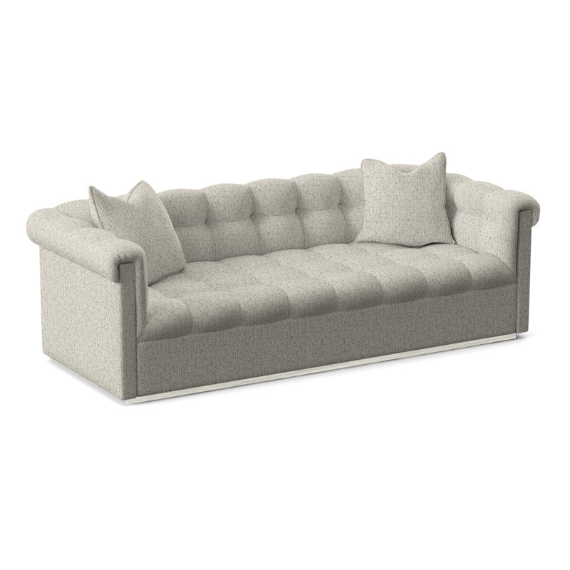 Thom Filicia Home 98" Nottingham Sofa, Tuck Metal, Wrenn