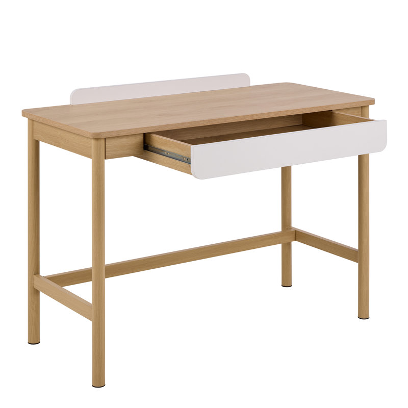 Alpena Office Desk in Oak & Beige