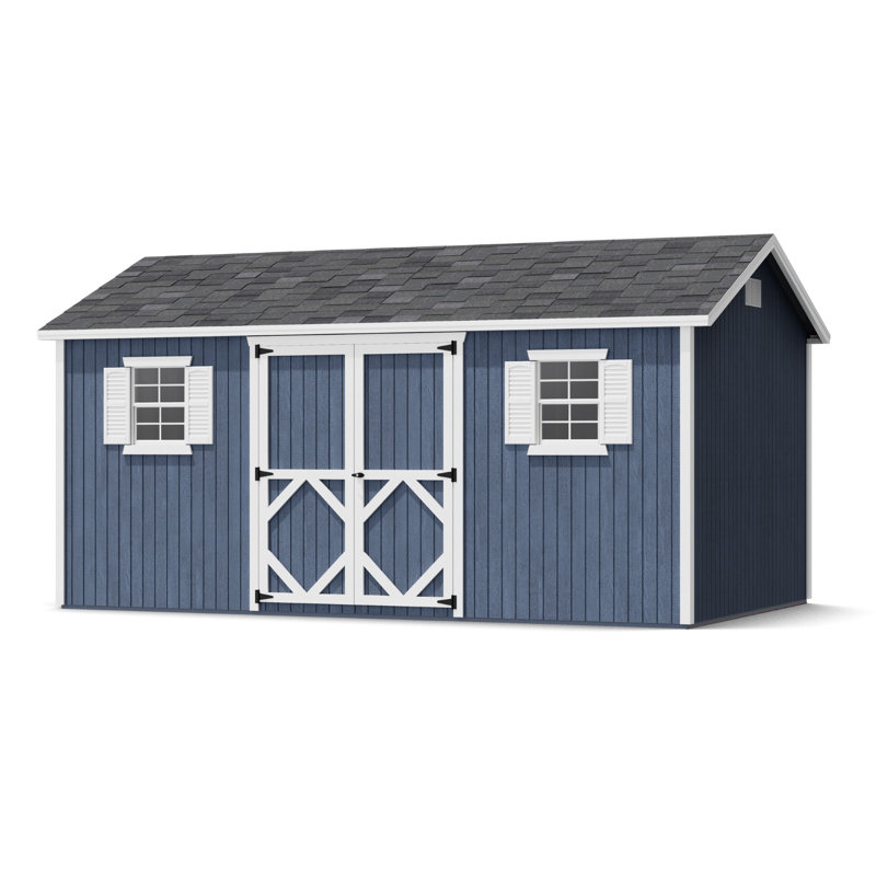 Classic Workshop Outdoor Wood Storage Shed, 8' x 16', Yes