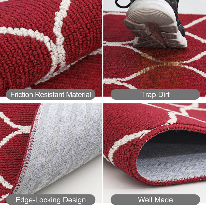 Non-Slip Kitchen Mat, Super Absorbent & Stain Resistant Washable Floor Rug for Kitchen, Laundry, Sink, Rectangle 20" x 32"
