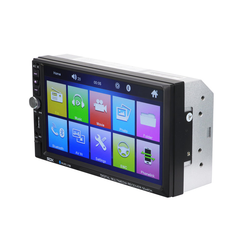 SDX Audio - Unité centrale de voiture multimédia de 7 pouces avec Bluetooth et entrée USB