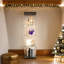 Vitrine lumineuse en verre avec 4 tablettes