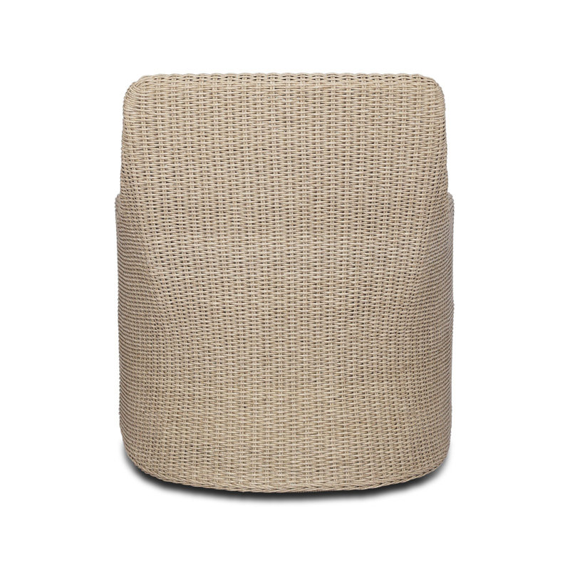 Blaire Outdoor Swivel Lounge Chair, Arashi Salt, Vintage White