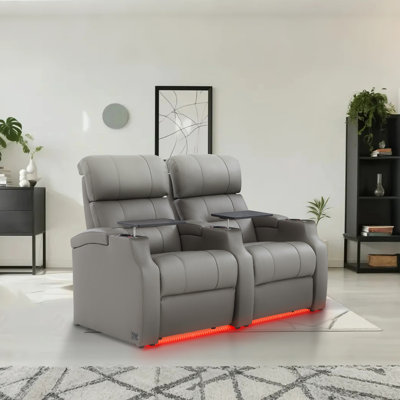 Fauteuil inclinable électrique pour fauteuil de jeu en cuir fleur avec plateau de jeu et porte-gobelet USB