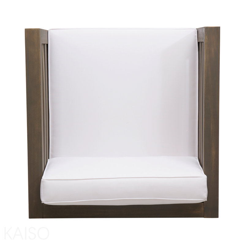 Fauteuil club, White, Grey