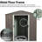 6Ft X 5Ft Metal Storage Shed Gray - Galvanized Iron Build For Long-Lasting Use Outdoor And Functional Living-122098297