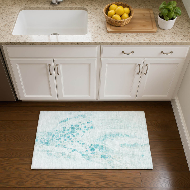 Premium Machine Washable Ralston AMF1935 Abstract Rug, Rectangle 1'8" x 2'6"