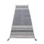 Azizi Striped Hand Woven Cotton Grey Rug-61668700