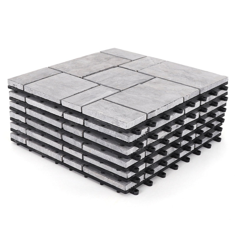 Carreaux de pierre ardoise, Gris