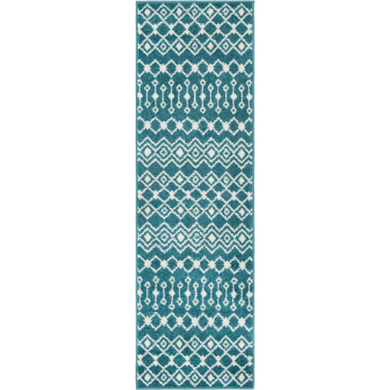 Geometric Indoor Rug, Runner 2' x 7'