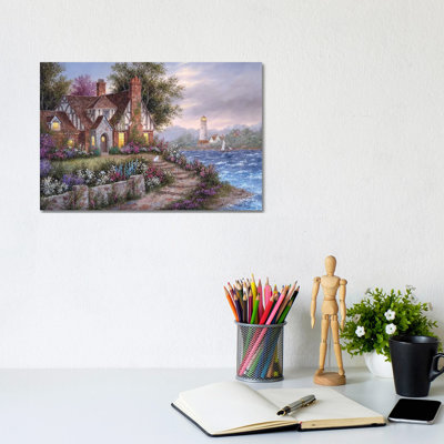 Seaside Manor by Dennis Lewan - Wrapped Canvas Gallery-Wrapped Canvas Giclée