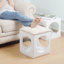 Tabouret de jeu multifonctionnel, tabouret, tabouret de jeu pour animal de compagnie, repose-pieds creux, finition