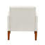 Salon 2 pièces de style moderne avec revêtement en chenille beige, ressorts ensachés et pieds en bois massif, coussins de dossier attachés revêtus de coussins de siège, de style et réversibles, pieds de structure-553375725