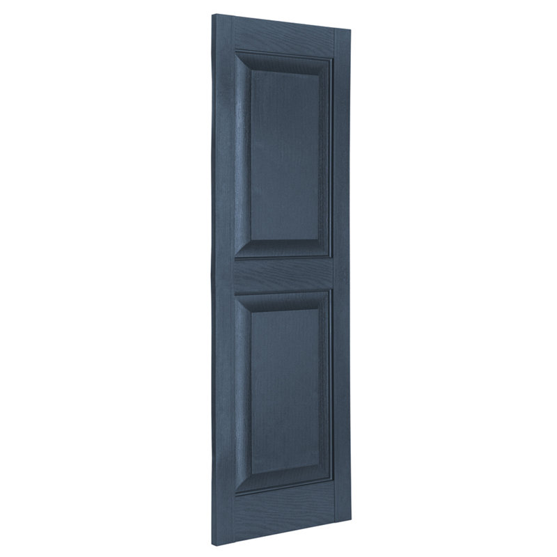 Premier Raised Panel Shutters, Bedford Blue, 63"