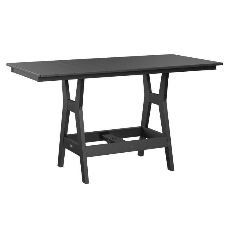 Table rectangulaire à hauteur de comptoir 66 po Berlin Gardens Harbor, Noir