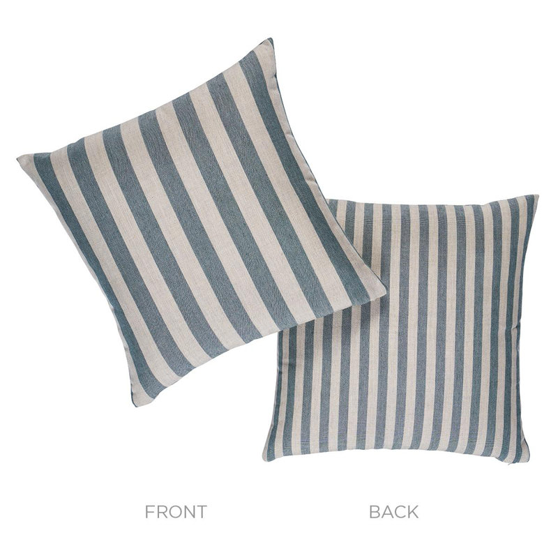 Hanson Square Indoor/Outdoor Pillow Cover & Insert, Blue, Square 20"