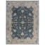 Bristol Oriental Handmade Hand-Knotted Area Rug in Blue/Gray-1420479654