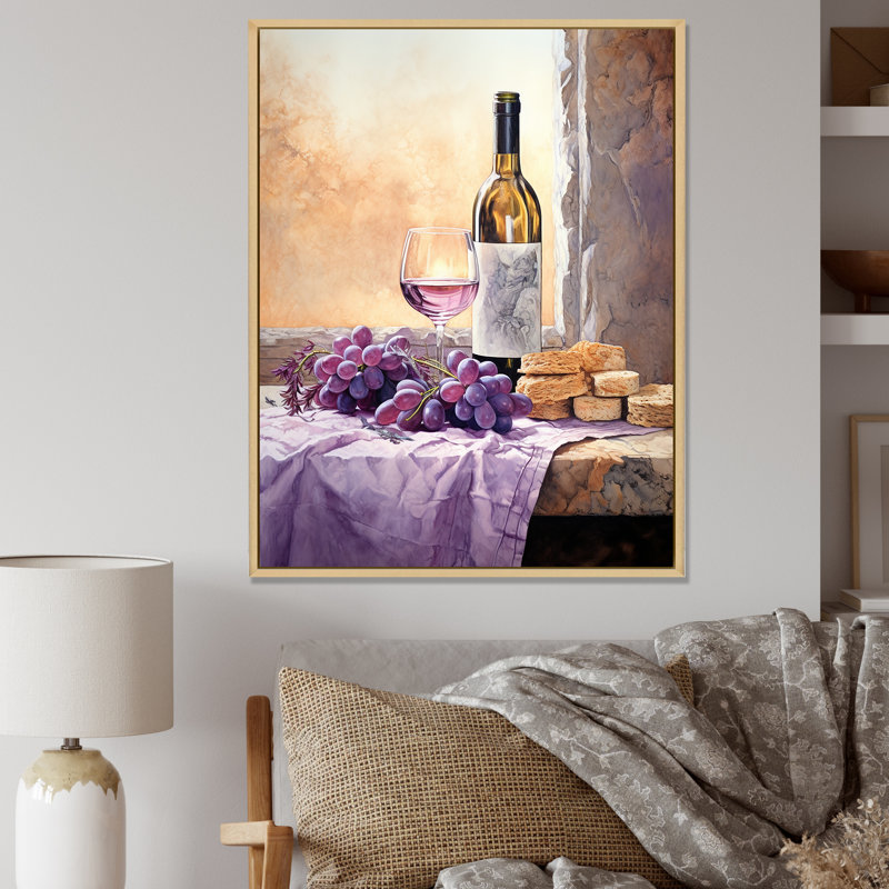 Winerys Whisper, reproduction d'art sur toile, H 32 po x l 24 po x P 1 po, Cadre naturel flottant